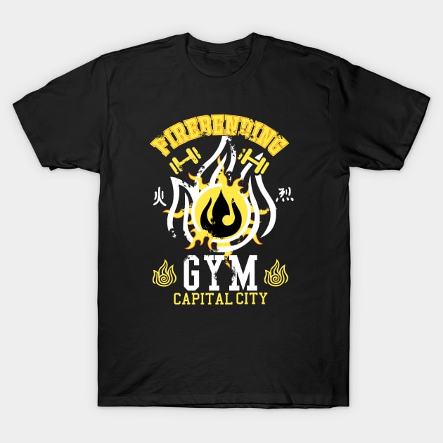 Firebending Gym T-Shirt by Silentrebel